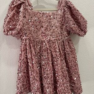 Bardot Junior Pink Sequin Dress 2t